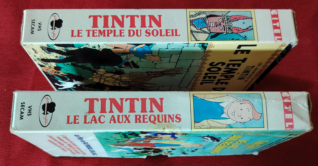 Cassettes VHS " les aventures de Tintin "