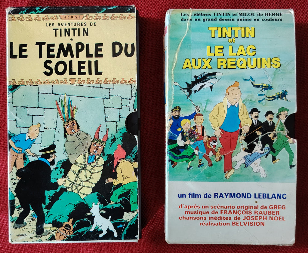 Cassettes VHS " les aventures de Tintin "