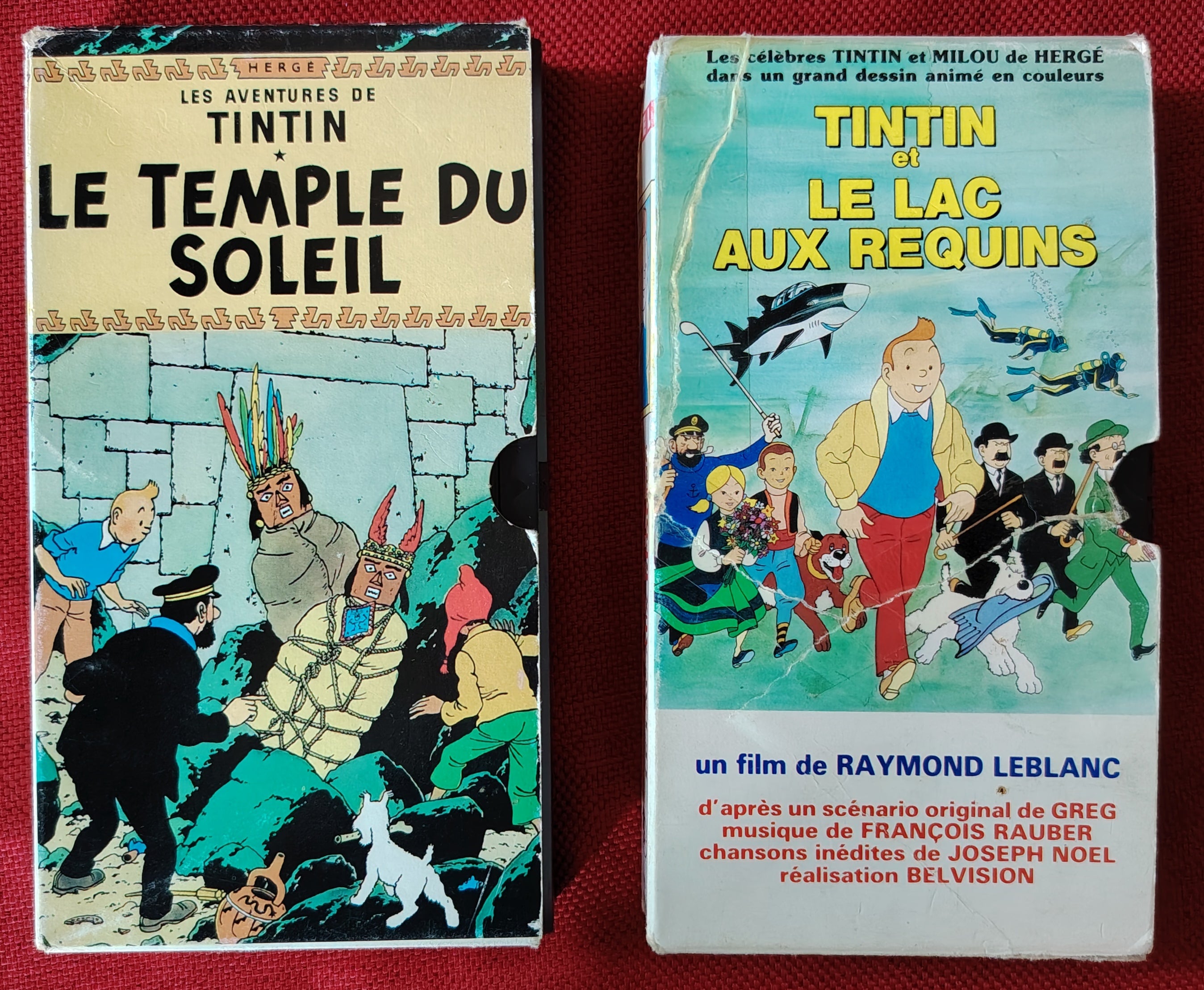 Cassettes VHS " les aventures de Tintin "